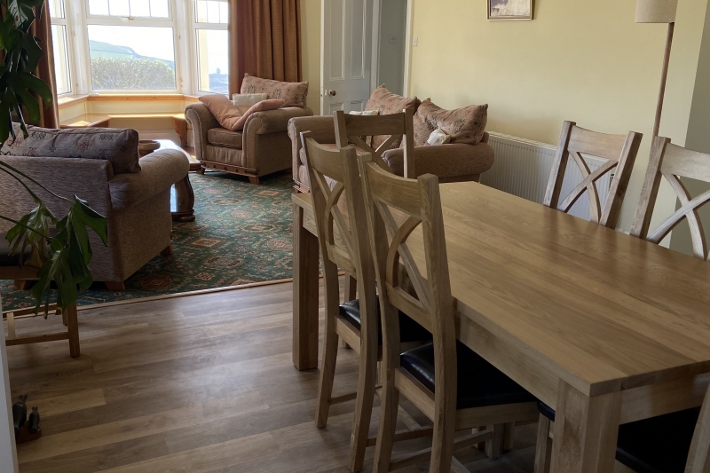 Open plan kitchen lounge