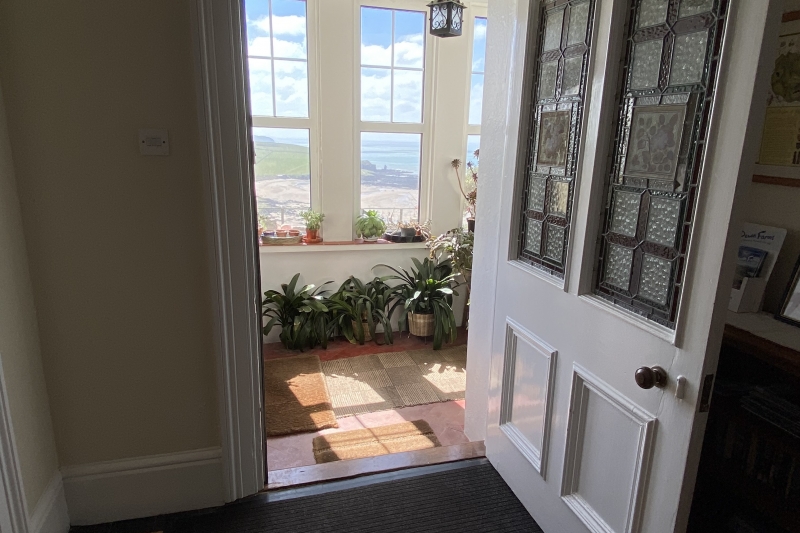Entrance hall filled with sunshine